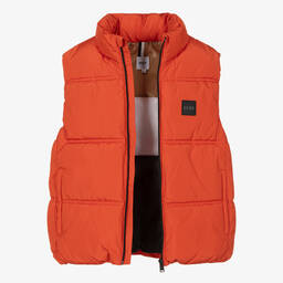 BOSS-Оранжевый утепленный жилет | Childrensalon Outlet