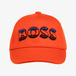 بوس-Teen Boys Red Cotton Cap | Childrensalon Outlet