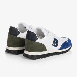 BOSS-Белые парусиновые кроссовки | Childrensalon Outlet