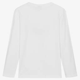 BOSS-Белый хлопковый топ для мальчиков | Childrensalon Outlet