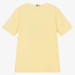 BOSS-Teen Boys Yellow Cotton Logo T-Shirt | Childrensalon Outlet