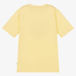 BOSS-Желтая хлопковая футболка | Childrensalon Outlet