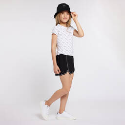 BOSS-Teen Girls Black Milano Jersey Shorts | Childrensalon Outlet