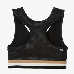 BOSS-Черный спортивный топ для девочек-подростков | Childrensalon Outlet