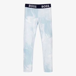 BOSS-Teen Girls Pale Blue Leggings | Childrensalon Outlet