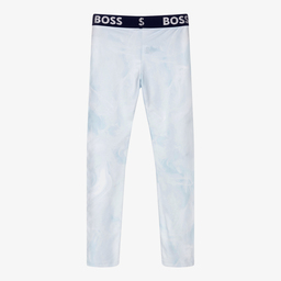 BOSS-Teen Girls Pale Blue Leggings | Childrensalon Outlet
