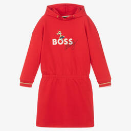 BOSS-Teen Girls Red Looney Tunes Logo Dress | Childrensalon Outlet