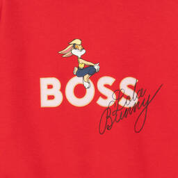 BOSS-Teen Girls Red Looney Tunes Logo Dress | Childrensalon Outlet
