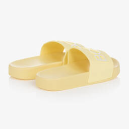 BOSS-Teen Pale Yellow Logo Sliders | Childrensalon Outlet