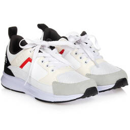 BOSS-ترينرز تينز ولادي جلد صناعي لون أبيض | Childrensalon Outlet