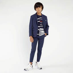 BOSS-ترينرز تينز ولادي جلد صناعي لون أبيض | Childrensalon Outlet