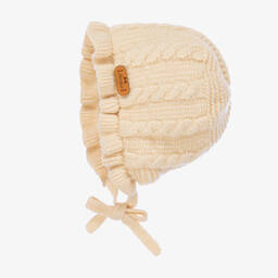 Bowtique London-Кремовый вязаный чепец для малышек | Childrensalon Outlet