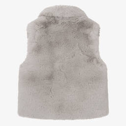 Bowtique London-Серый жилет из искусственного меха для девочек | Childrensalon Outlet