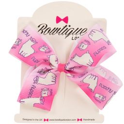 Bowtique London-Заколка для волос «Лама» розового цвета (12 см) | Childrensalon Outlet