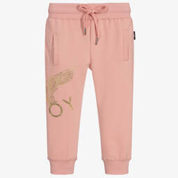 BOY London-Pink Cotton Joggers | Childrensalon Outlet