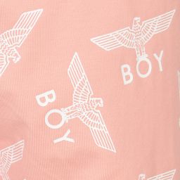 BOY London-Pink Logo Printed Leggings | Childrensalon Outlet