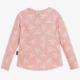 BOY London-Pink Repeat Logo Top | Childrensalon Outlet
