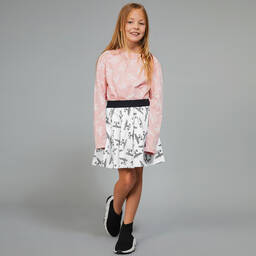 BOY London-Pink Repeat Logo Top | Childrensalon Outlet
