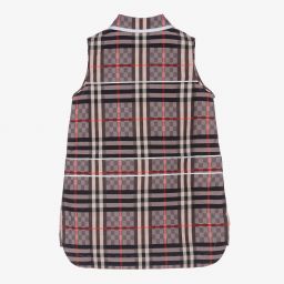 Burberry-Baby Girls Pink Cotton Dress | Childrensalon Outlet