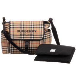burberry حقيبة لمستلزمات الأطفال لون بيج 48سم