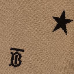 Burberry-Beige Wool Monogram Shorts | Childrensalon Outlet