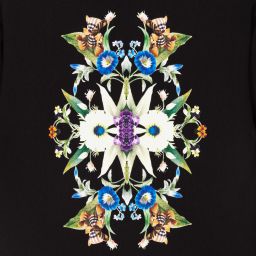 بربري-فستان قطن جيرسي لون أسود | Childrensalon Outlet