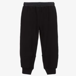 Burberry-جوغرز مونوغرام قطن مبطن لون أسود للأولاد | Childrensalon Outlet