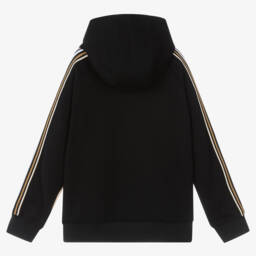 Burberry-Boys Beige Hooded Top with Bear Appliqué | Childrensalon Outlet