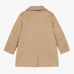 Burberry-معطف سيارة بيج قابل للعكس للأولاد | Childrensalon Outlet