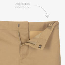 Burberry-Boys Beige Twill Adventure Shorts | Childrensalon Outlet