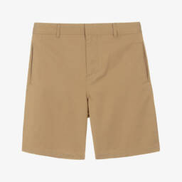 Burberry-Boys Beige Twill Adventure Shorts | Childrensalon Outlet