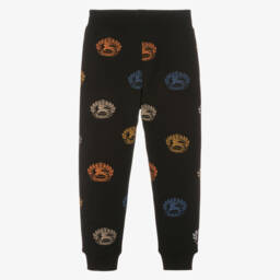 Burberry-Boys Black Cotton Signature Joggers | Childrensalon Outlet