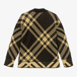 Burberry-Boys Black & Yellow Knit Sweater | Childrensalon Outlet