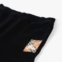 Burberry-Boys Classic Black Jogger Pants | Childrensalon Outlet