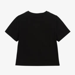 Burberry-تيشيرت قطن لون أسود للأولاد | Childrensalon Outlet