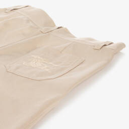 Burberry-Бежевые брюки EKD из твила для мальчиков | Childrensalon Outlet