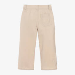 Burberry-Бежевые брюки EKD из твила для мальчиков | Childrensalon Outlet