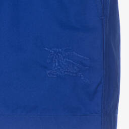 Burberry-Boys Cotton Blue Chino Shorts | Childrensalon Outlet