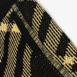 Burberry-Boys Cotton Knit Checked Shorts | Childrensalon Outlet