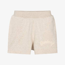 Burberry-Boys Cream Towelling Logo Shorts | Childrensalon Outlet
