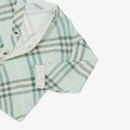 Burberry-Boys Green Plaid Knit Sweater | Childrensalon Outlet