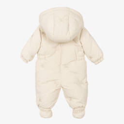 Burberry-Boys Ivory Down Snowsuit | Childrensalon Outlet