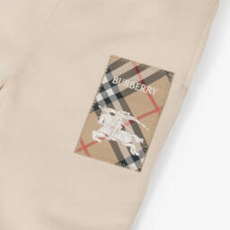 Burberry-Boys Ivory Jersey Trousers | Childrensalon Outlet