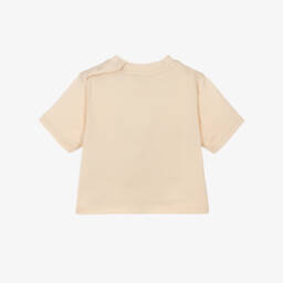 Burberry-Boys Ivory Snail Cotton Tee | Childrensalon Outlet