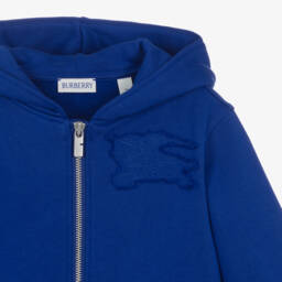 Burberry-Синяя хлопковая худи для мальчиков | Childrensalon Outlet