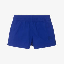 Burberry-Boys Knight Blue Swim Shorts   | Childrensalon Outlet