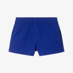 Burberry-Boys Knight Blue Swim Shorts   | Childrensalon Outlet
