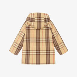 Burberry-Boys Marigold Dual-Sided Check Coat | Childrensalon Outlet