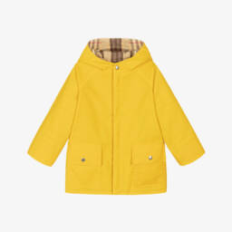 Burberry-Boys Marigold Dual-Sided Check Coat | Childrensalon Outlet