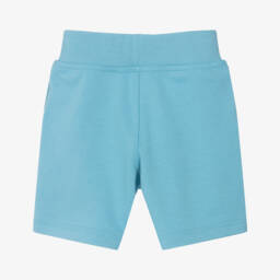 Burberry-Boys Ocean-Toned Cotton Shorts | Childrensalon Outlet